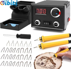 Macchina per Pirografia, 60W Pirografo per Legno Professionale Digitale Tempera - Foto 1 di 13