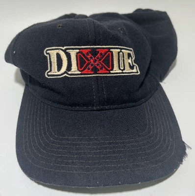 De Colección Raro Lana DIXIE Sombrero Cuero Snapback Bordado Yupoong Foto 1 de 4