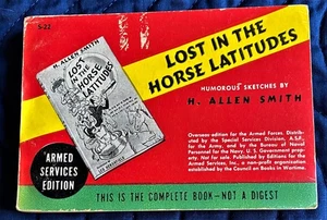 H Allen Smith / LOST IN THE HORSE LATITUDES - Picture 1 of 1