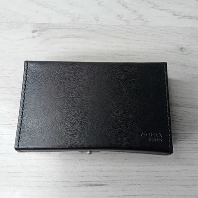NOKIA N SERIES LEATHER PHONE CASE - BRAND NEW - RARE RETRO GENUINE NOKIA VINTAGE