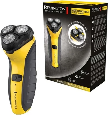REMINGTON Virtually Indestructible Men's Electric Shaver (Cordless, Wet & Dry, Rotary Shav