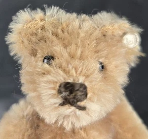 Steiff VTG Mini Mohair 3.5” Teddy Baby Bear Caramel Mohair w/ Button - Picture 1 of 9