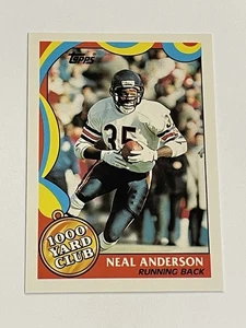 1989 Topps Football 1000 Yard Club #14 - Neal Anderson - Chicago Bears - Picture 1 of 2