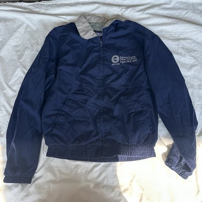 Chaqueta de trabajo vintage King Louie talla mediana DaimlerChrysler planta de transmisión UAW Foto 1 de 4