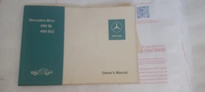 Mercedes Benz 450SL 450SLC 1973 manual del propietario se adapta a 1973 74 75 76 Foto 1 de 4