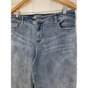 Chicos So Slimming Girlfriend Jeans Denim Straight Slim Blue Wash Stretch 2 L 12 - Bild 1 von 10