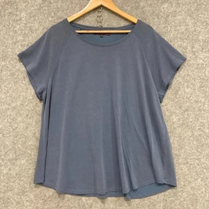 Maggie T Top Womens Size 16 Blue Short Sleeve Round Neck Modal Shirt 49813 - Bild 1 von 8