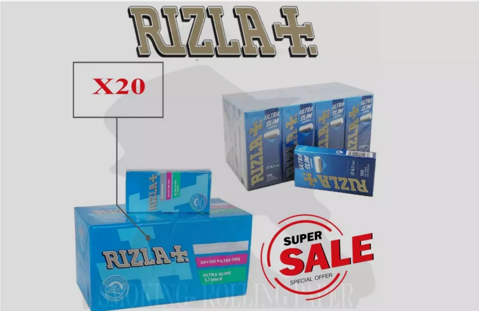 Rizla Filtri Ultra Slim 5,7 mm – Da 20 Astucci da 120 Filtri cadauna - Image 1 of 1