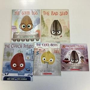 Jory John Bad Seed Good Egg Cool Bean Couch Preschool Kindergarten 5 Book Lot - Foto 1 di 4