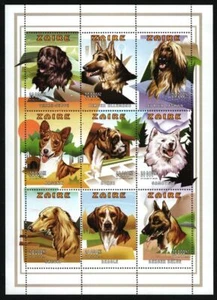 Kongo-Zaire 1997 - Mi-Nr. 1294-1302 ** - MNH - Hunde / Dogs - Bild 1 von 2
