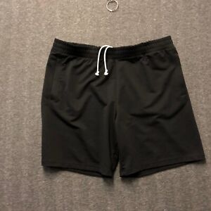Athletic Works Jersey Shorts Men's 2XL 44-46 Black Waistband Polyester NWOT