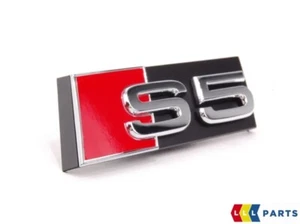 Nuovo Originale Audi A5 S5 16- Paraurti Anteriore Centro Griglia Cromo S5 Stemma - Foto 1 di 5