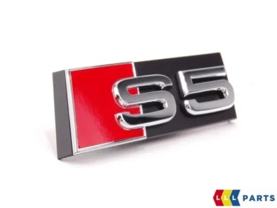 Nuovo Originale Audi A5 S5 16- Paraurti Anteriore Centro Griglia Cromo S5 Stemma - Immagine 1 di 4