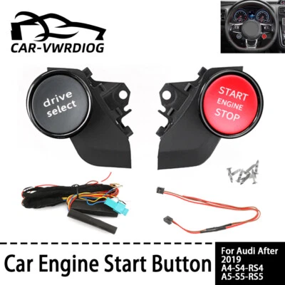 Start Stop Switch Keyless Push Button Engine For Audi A4 RS4 S4 A5 S5 After 2019 - Изображение 1 из 4