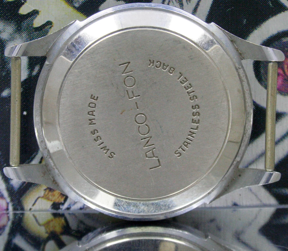 Estojo de relógio vintage LANCO FON One Key alarme apenas para peças de reposição - Imagem 1 de 4