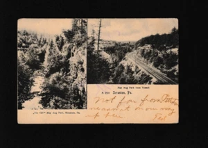 Scranton PA Nay Aug Park 1905 Postcard The Cliff View From Tunnel Undivided - Picture 1 of 2