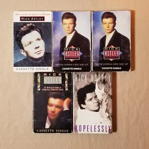 Rick Astley 5 Cassette Single Cassingle Never She Wants Strong NOT CD 12" Vinyl - Foto 1 di 10