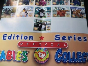Poster da collezione Ty Beanie Babies serie I S1 mostra tutte le carte per set completo - Foto 1 di 6