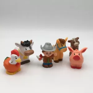 Fisher Price Little People Farm Figures Farmer Animals - Picture 1 of 12