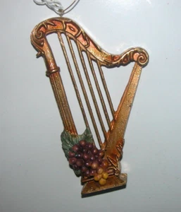 Weihnachtsschmuck Gold Harfe Trauben - Bild 1 von 1