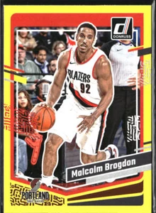23/24 2023/24 Donruss Amarillo #17 Malcolm Brogdon Trail Blazers - Imagen 1 de 2