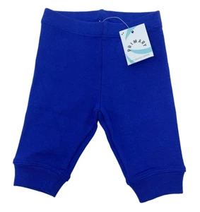 NWT Primary Baby Boys NB Newborn Blue Organic Cotton Pants - Picture 1 of 6