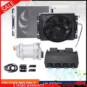 12V Car Air Conditioner Electric Underdash AC Compressor Kit Universal Brand New - Picture 1 of 11