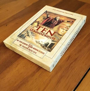 The Ten Commandments 50th Anniversary Box 1956 1923 DVD 3 Disc Set Documentaries - Picture 1 of 4