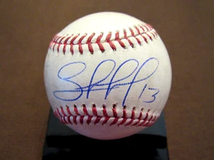 SALVADOR PEREZ #13 WSC KANSAS CITY ROYALS SIGNED AUTO GAME USED OML BASEBALL JSA - Picture 1 of 3