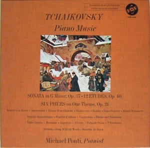 Michael Ponti, Tchaikovsky: Sonata In G, 12 Etudes, Vox Stereo 3-LP SVBX 5455 - Picture 1 of 1