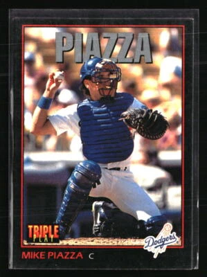 Mike Piazza 1993 Triple Play #55 BASEBALL Card - Image 1 of 2