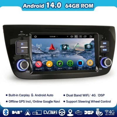 8 Kern Android 14 Autoradio GPS Navi WiFi Carplay Fiat Doblo 263 Opel Combo Tour - Bild 1 von 4