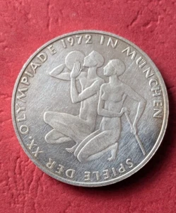 10 Mark - Spiele der XX. Olympiade , 1972 in München , Silbermünze , - Bild 1 von 2