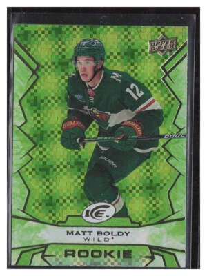 Matt Boldy 2022-23 UD Ice Green #106 Minnesota Wild - Image 1 of 2