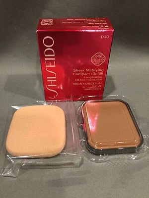 24 x NIB Shiseido Sheer Matifying Compact Foundation Refill D30 Wholesale Lot - Image 1 of 2