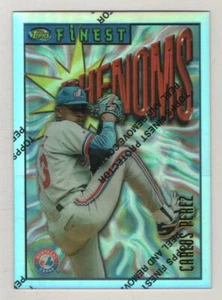 1996 Topps Finest Silver Refractor #109 Carlos Perez Montreal Expos BV$8 - Foto 1 di 1