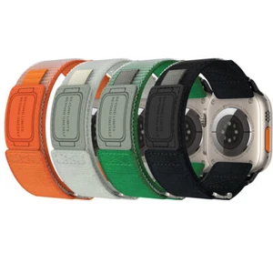 Correa de nailon para Apple Watch iWatch Series 10 9 8 7 6 SE 5 Ultra 2 38 mm-49 mm - Imagen 1 de 21