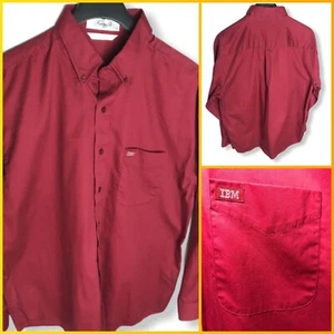 IBM Employee Company Gift Long Sleeve Forsyth Combed Cotton Dress Shirt Men’s M - Picture 1 of 12