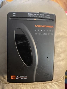 Very Rare Vintage Memorex MR 2300 Cassette Player Walkman Fm/Am Radio xtra Boost - Picture 1 of 10