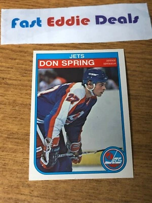 O-PEE-CHEE NHL HOCKEY 1982-83 DON SPRING CARD 392 WINNIPEG JETS EXCELLENT - Image 1 of 2