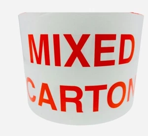 Pegatinas de envío de cartón mixto 3x5 2 rollos de 500 etiquetas (hechas en EE. UU.) - Imagen 1 de 5