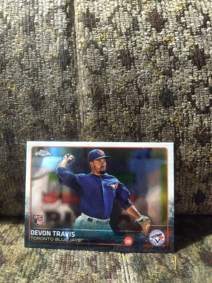 2015 Topps Chrome...Devon Travis #184...RC...Toronto Blue Jays - Image 1 of 1