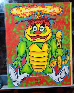 MONSTER KUNSTDRUCK HR PUFNSTUF LIMITIERT SIGNIERT NUMMERIERT 70ER RETRO SCHERES KROFFT - Bild 1 von 1