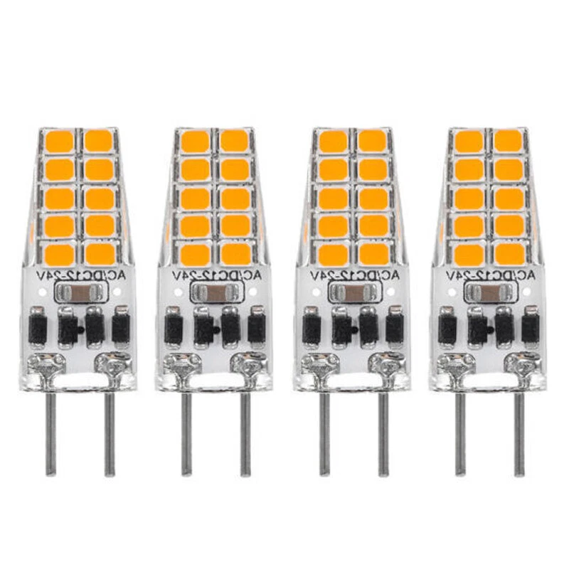 4x GY6,35 LED SMD Saving Lamp Bulb Lamp Warm White AC/DC 12V - Image 1 of 4