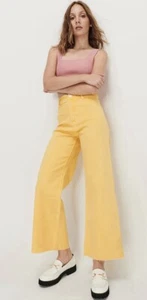 Ghanda Butter Bleeker Wide Leg Jeans 8 BNWT - Picture 1 of 3
