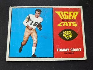 1964 Topps CFL Fußballkarte # 33 Tommy Grant (HOF) - Hamilton Tiger Cats (Sehr guter Zustand) - Bild 1 von 3