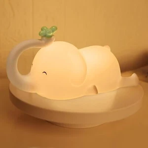 Silicone Elephant Night Light for Kids - 3-Level Dimmable & Rechargeable LED ... - Picture 1 of 1