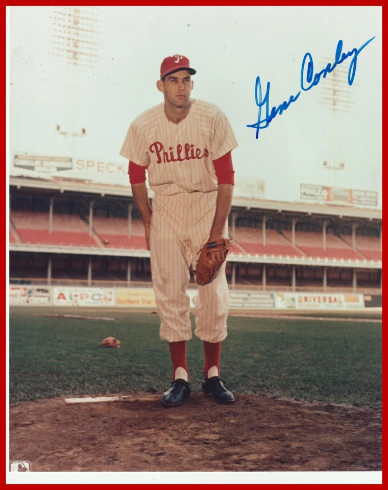 Foto autógrafa firmada por Gene Conley 8x10 Philadelphia Phillies Foto 1 de 1