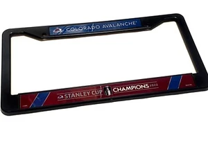Colorado Avalanche Stanley Cup License Plate Frame 2022 Plastic1-3 Day Ship - Picture 1 of 3
