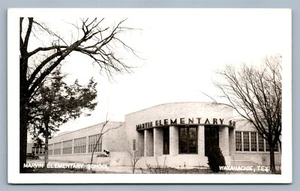WAXAHACHIE TX MARVIN SCHOOL VINTAGE REAL PHOTO POSTCARD RPPC - Picture 1 of 2